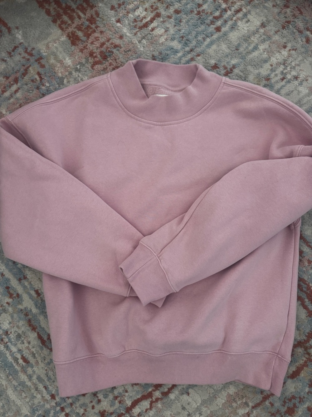 Abercrombie & Fitch Light Pink Pullover Sweatshirt